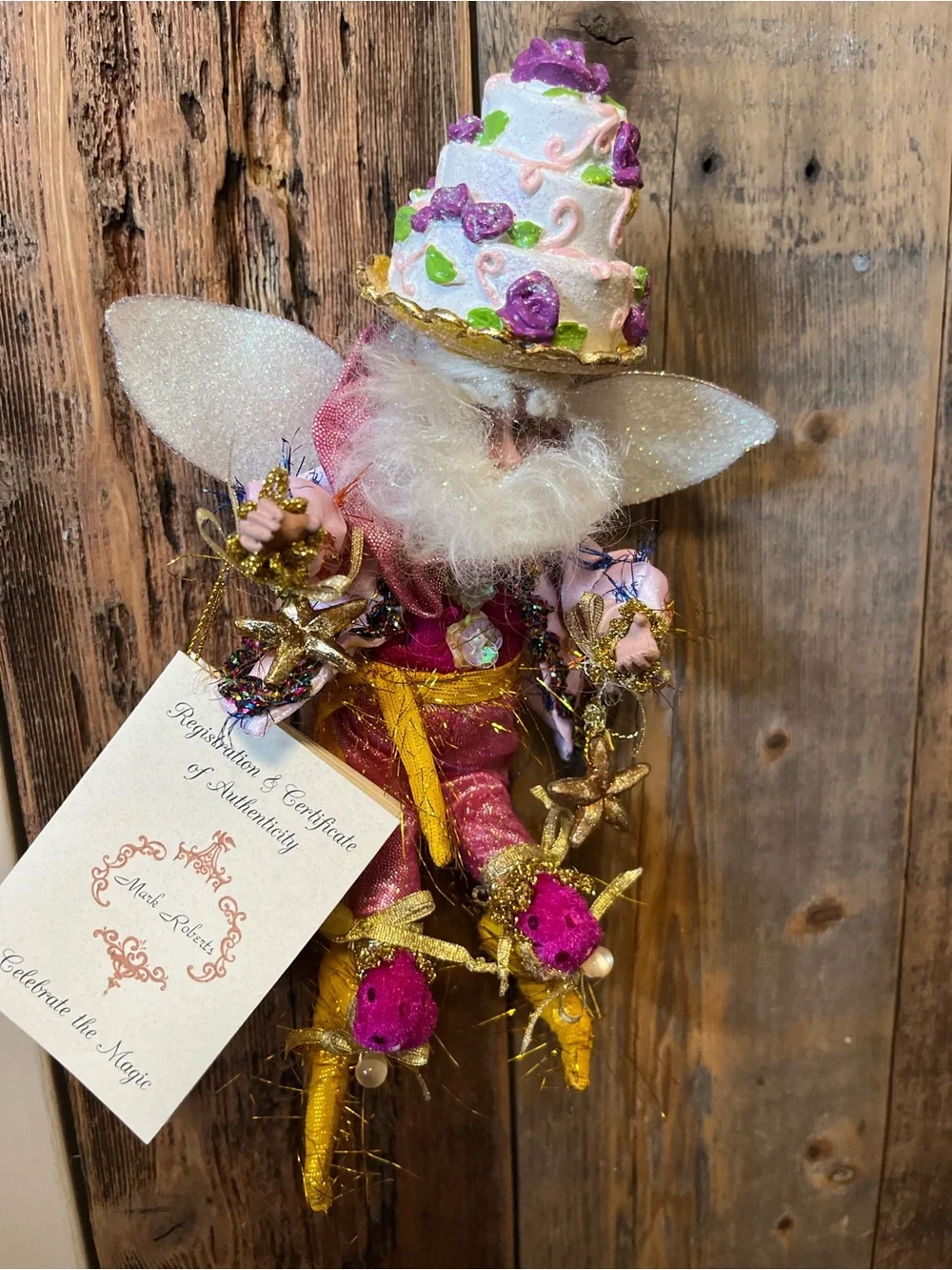 Mark Roberts Fairy Pink & Gold Party Fairy -